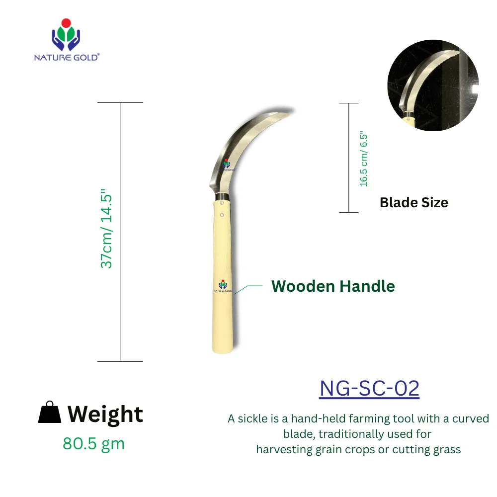 Wooden Handle Sickle NG-SC-02
