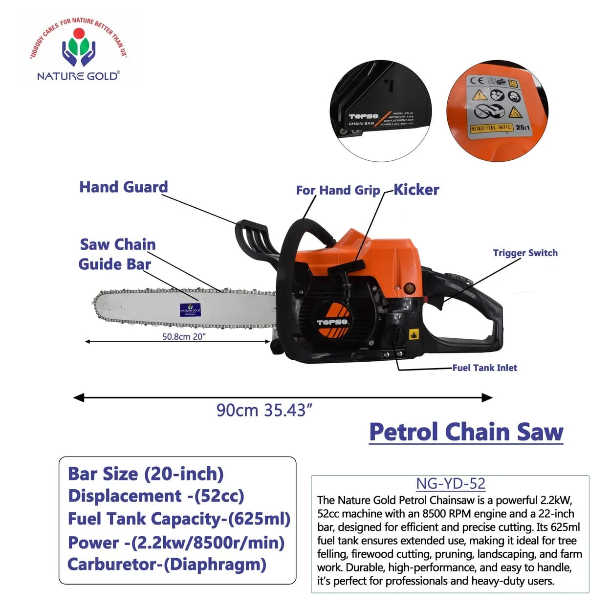 Petrol Chainsaw-NG-YD-52