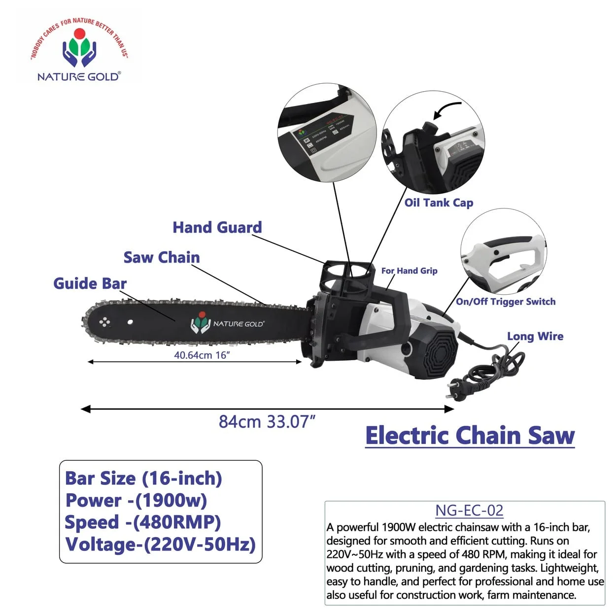 Electric Chainsaw NG-EC-02