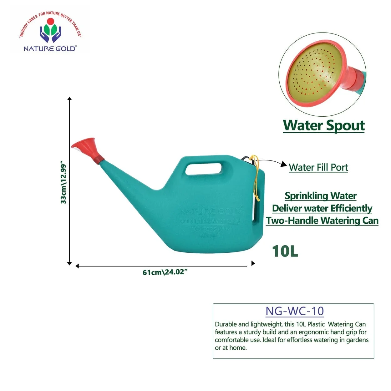 Plastic Watering Can NG-WC-10