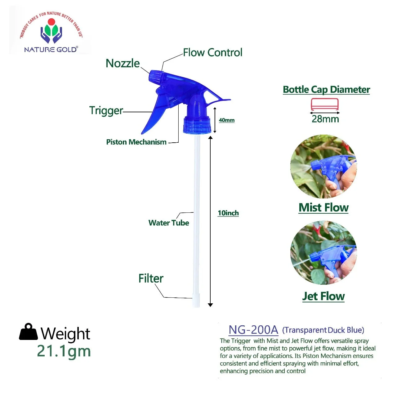 Trigger NG-200A (Duck Blue Trans. With Natural)